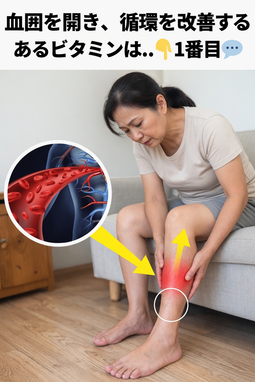 年齢を重ねても健康的な血流をサポートするビタミンを発見しましょう