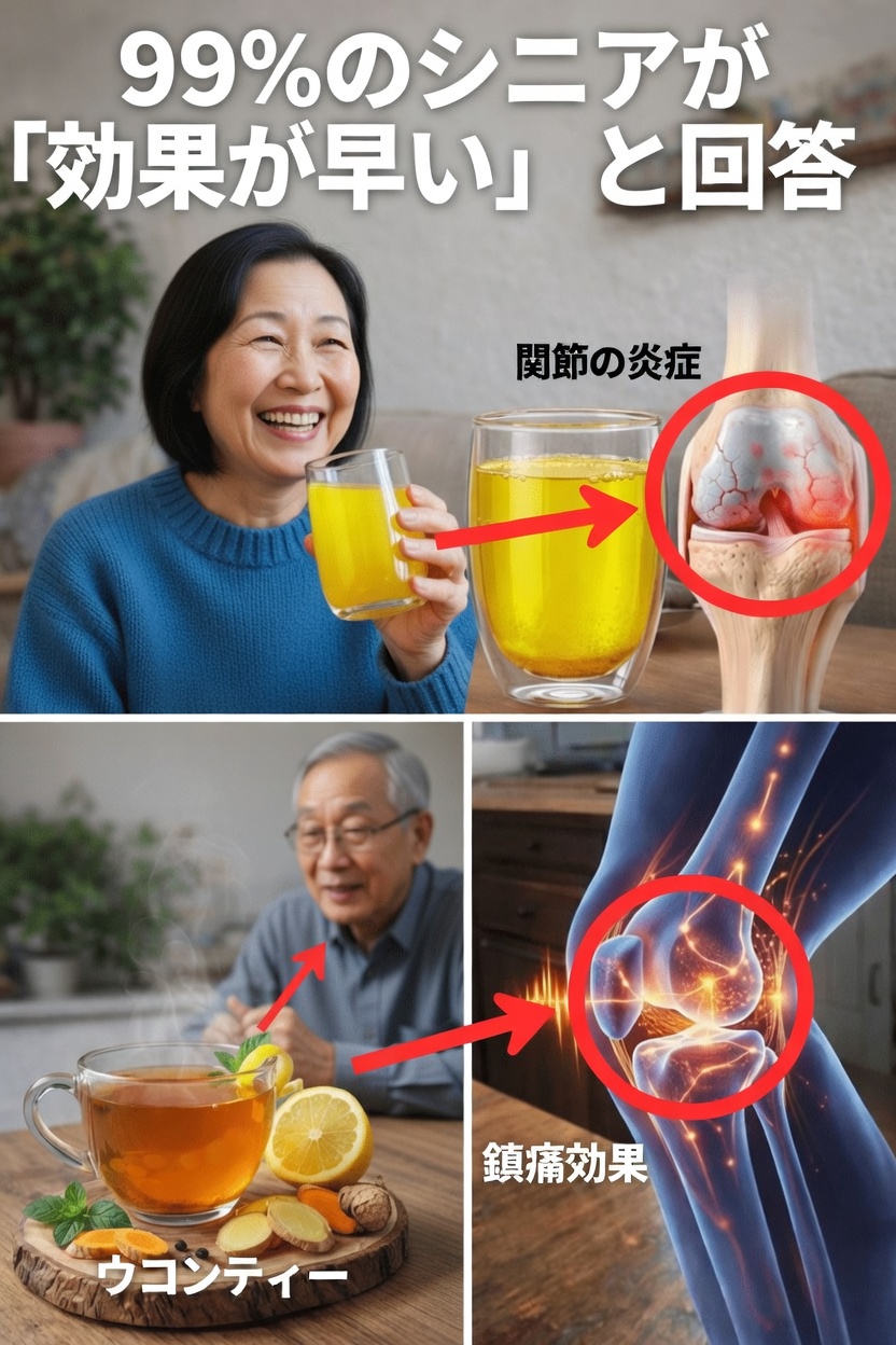 多くの高齢者が膝の健康を自然に支えるために取り入れている、シンプルなターメリックジンジャードリンクのレシピを発見