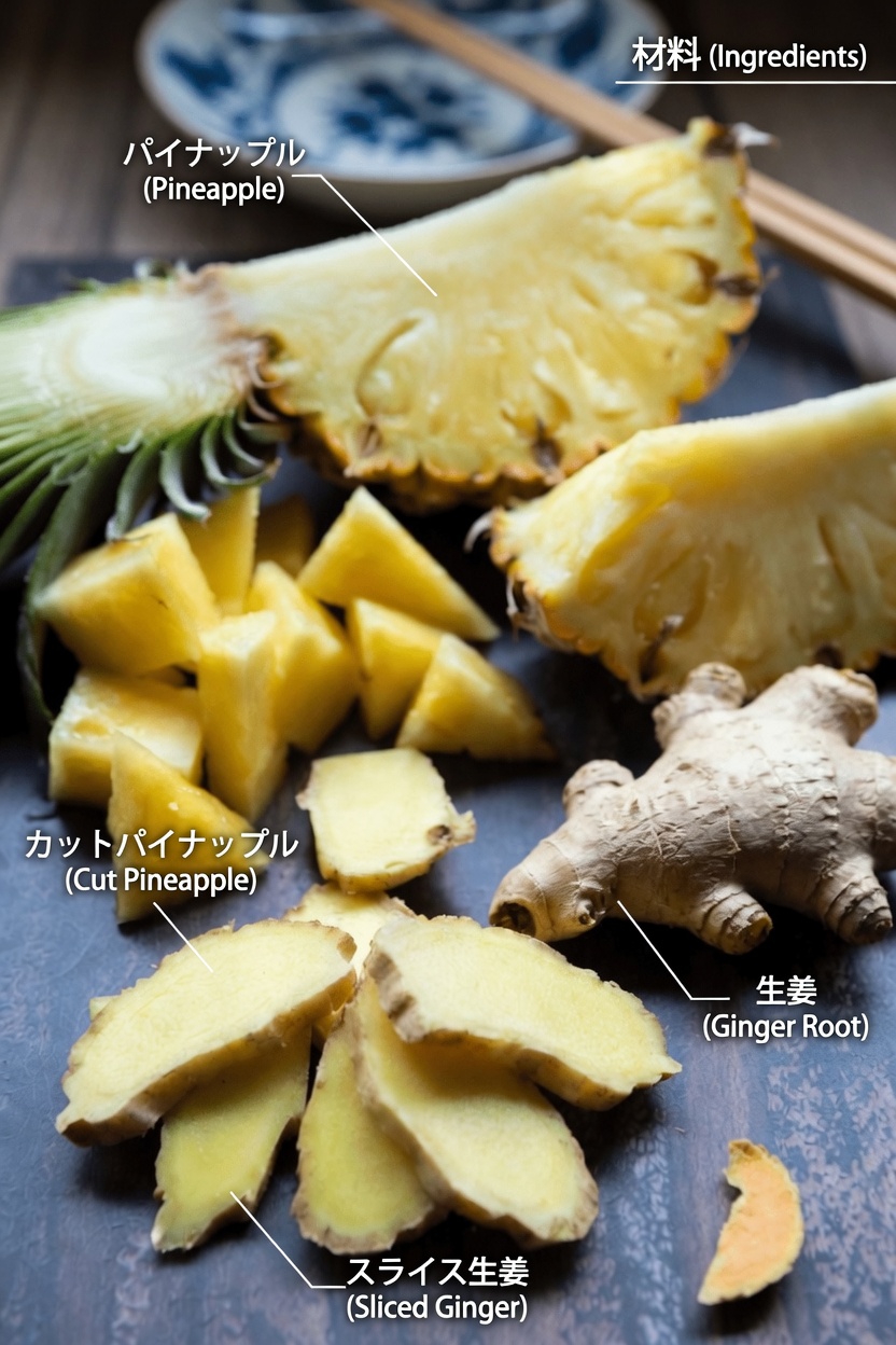 夜の腎臓ケア習慣をサポートする、簡単なパイナップル・ジンジャー・ターメリックドリンクのレシピを発見しましょう