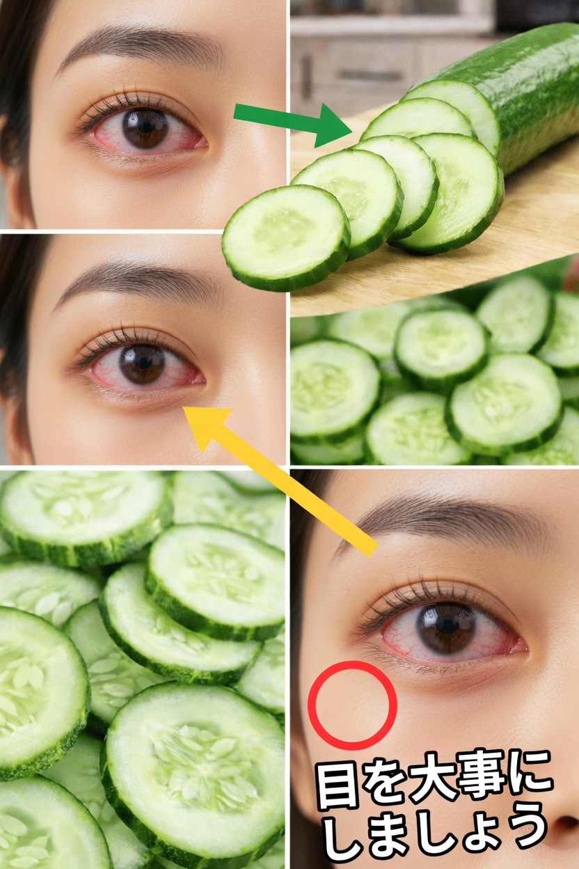 目にきゅうりスライス：疲れた目をリフレッシュし、毎日の快適さを支えるシンプルな習慣