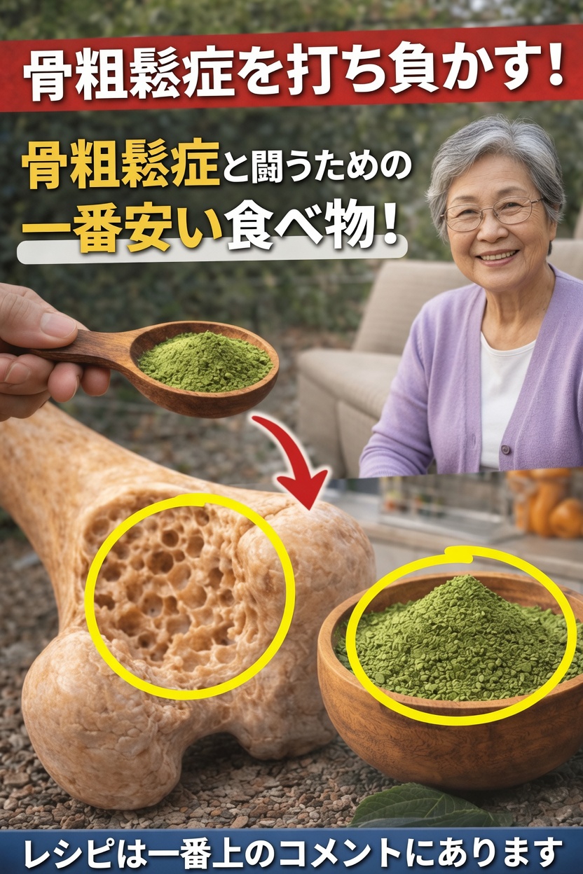 60歳以上の多くの人が知らない、骨の健康を自然にサポートする最も安い食べ物