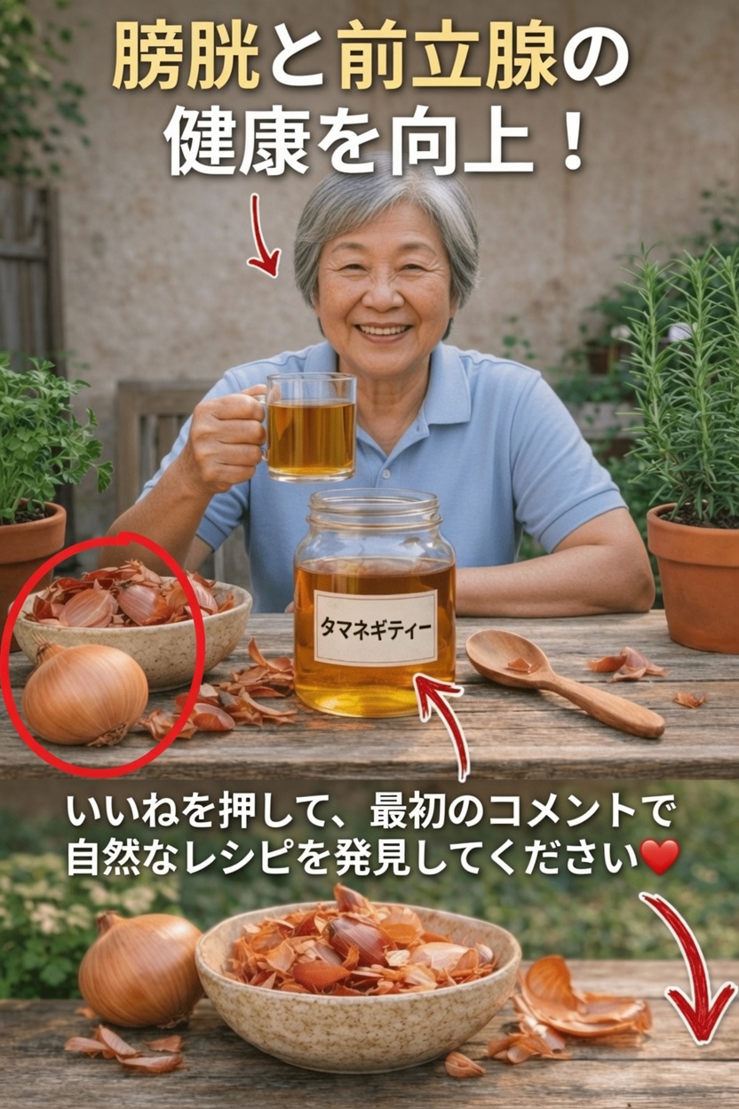 尿路と前立腺の健康サポートのために試してみたい、シンプルな家庭習慣「オニオンピールティー」