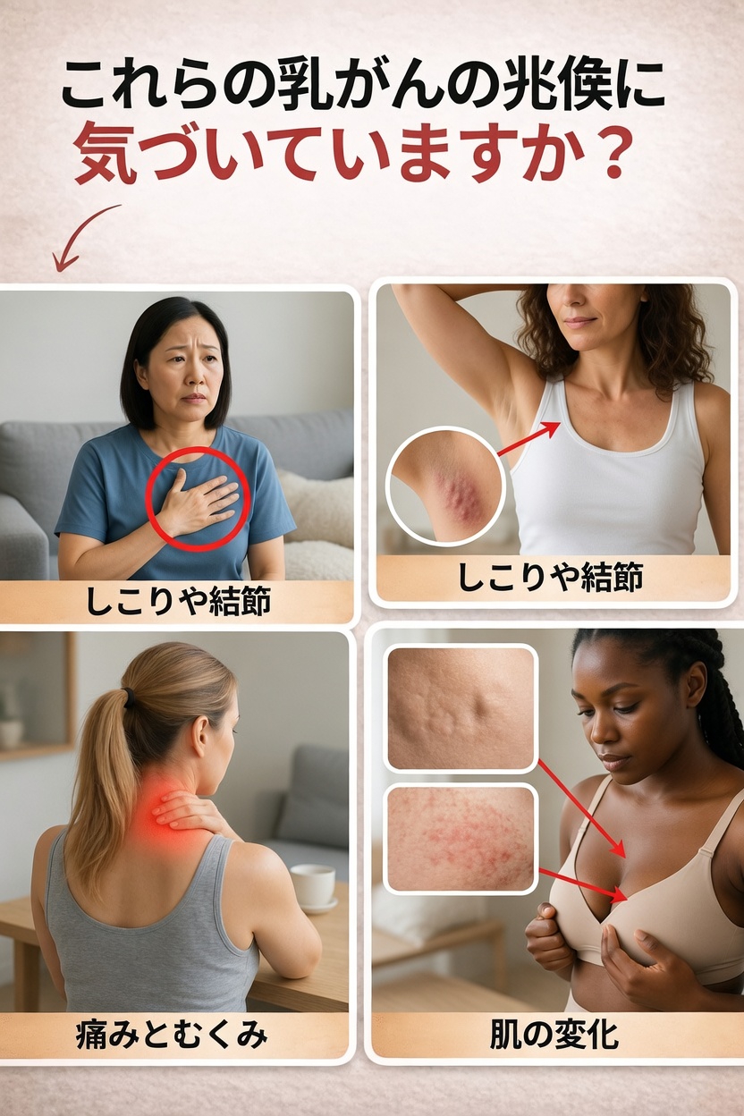 乳がんの初期警告サインを見逃していませんか？すべての女性が知っておくべきこと
