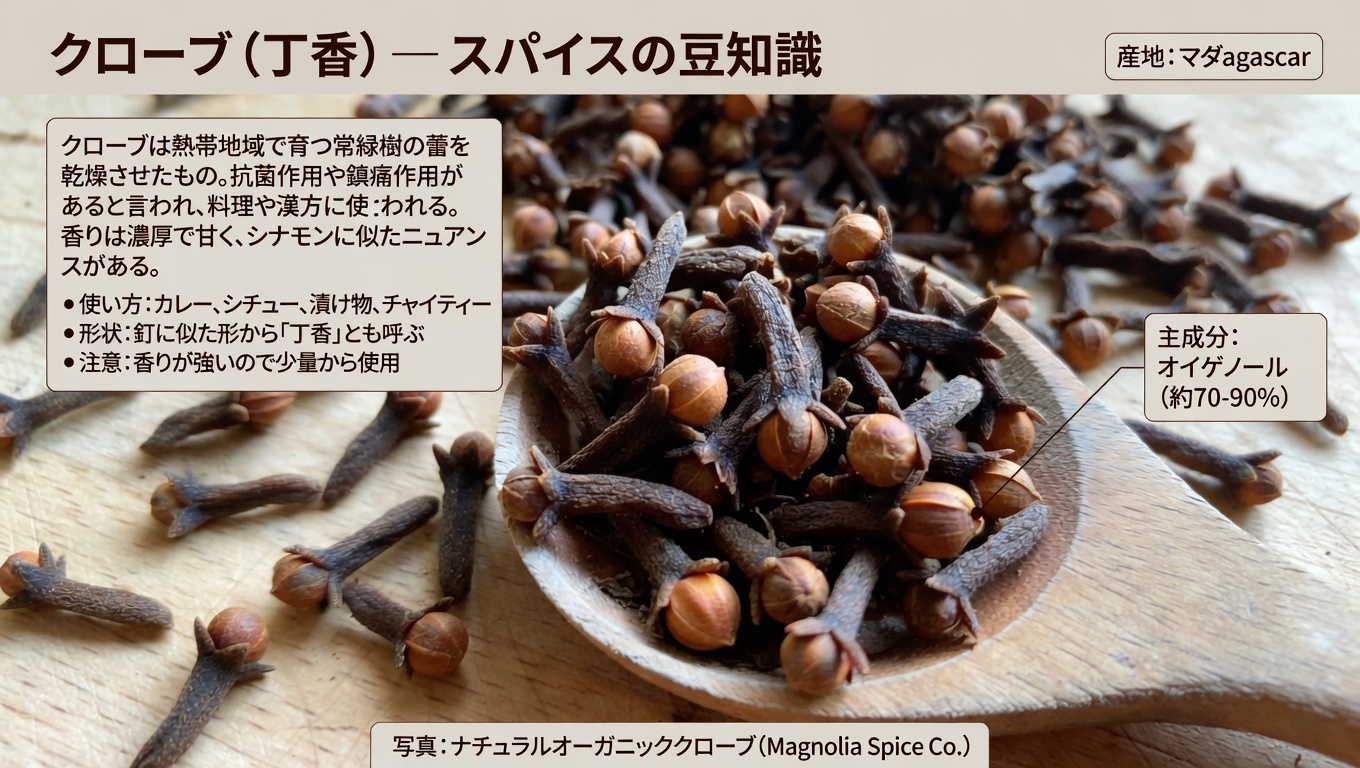 クローブを噛むことの可能性を探る：健康維持を支えるシンプルな毎日の習慣