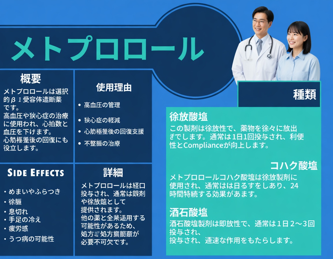 メトプロロール服用でよくある10の副作用とは？日常生活の中で適切に対処する方法