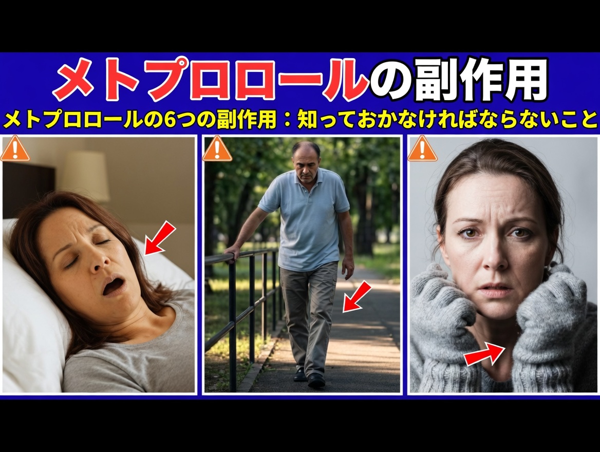 メトプロロール服用でよくある10の副作用とは？日常生活の中で適切に対処する方法