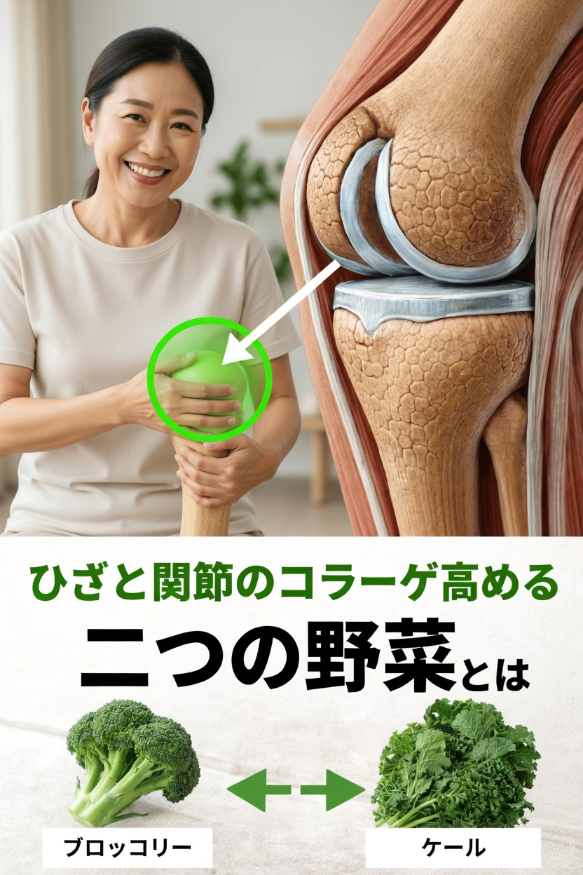 膝と関節をより健康にするコラーゲン生成をサポートする2つの野菜