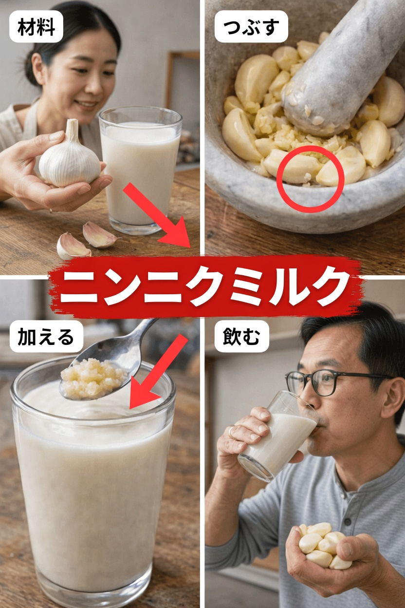 毎日使えるにんにくと牛乳の混合液を自宅で簡単に作る方法を発見しましょう