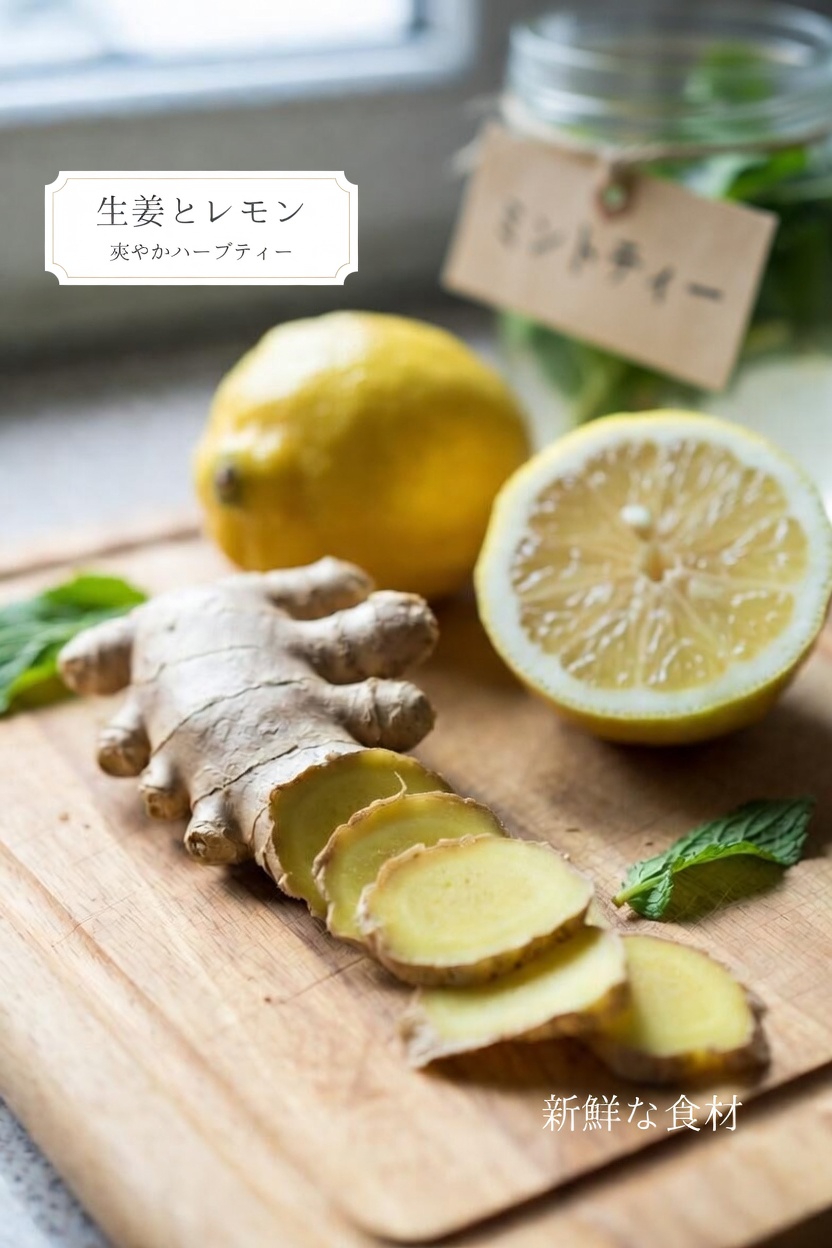 シンプルな自家製ジンジャー・レモン・ミントドリンク：心臓にやさしい習慣のために知っておきたいこと