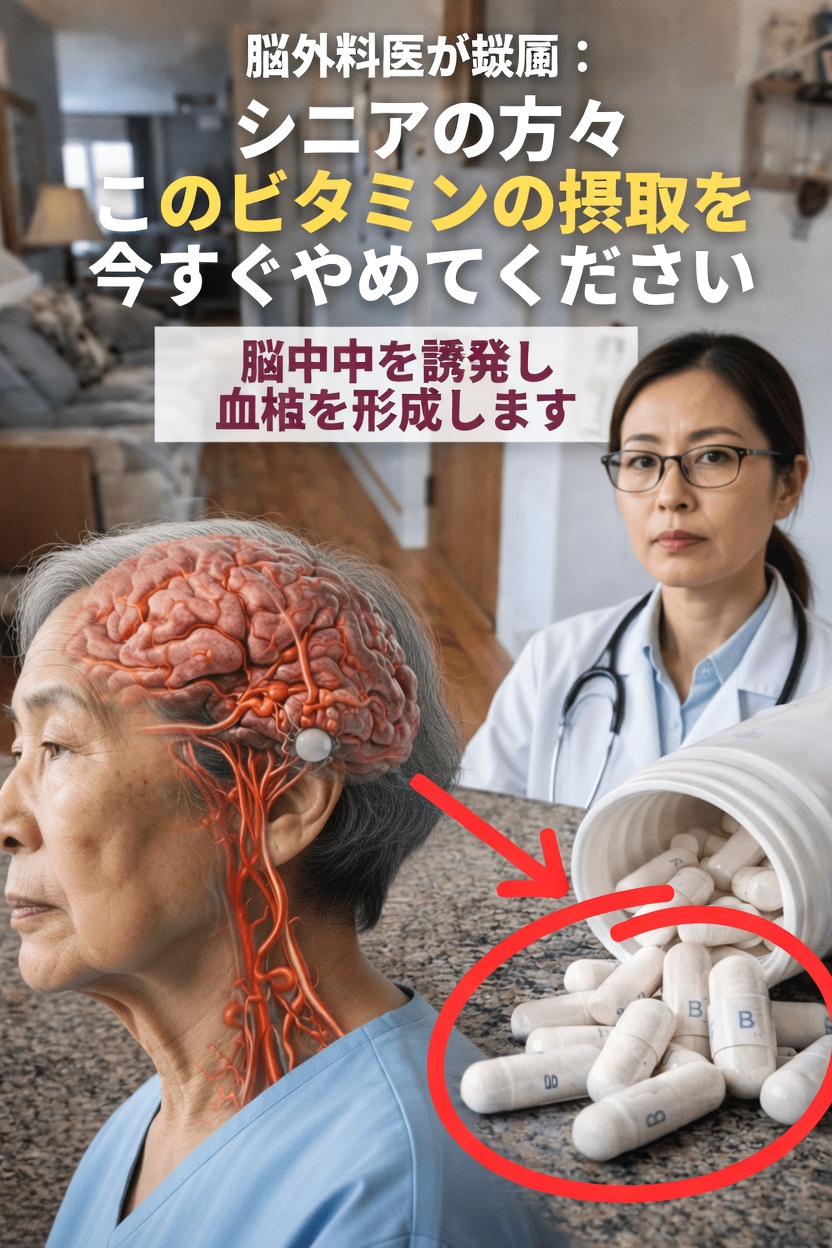 脳の医師として、私は衝撃を受けました――このビタミンが一夜にして脳卒中リスクを高める【高齢者の健康】