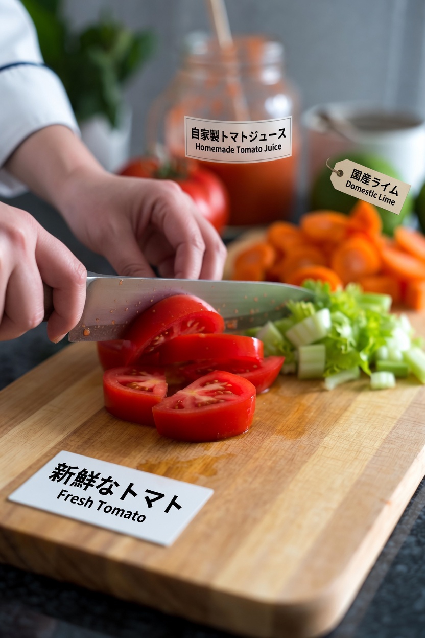 フレッシュトマトジュースの驚くべき健康効果:毎日の栄養を手軽に高めるシンプルな方法