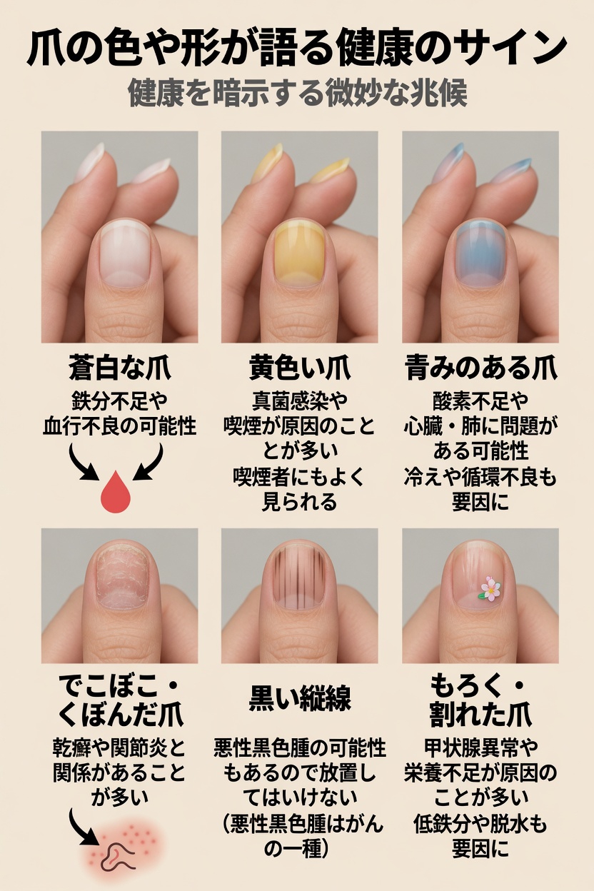 爪の線があなたの健康について教えてくれること
