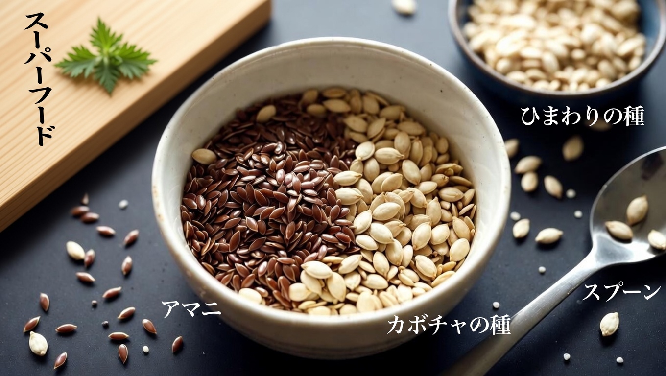 健康増進のために毎日の食事に加えたい、栄養豊富な6種類の種子