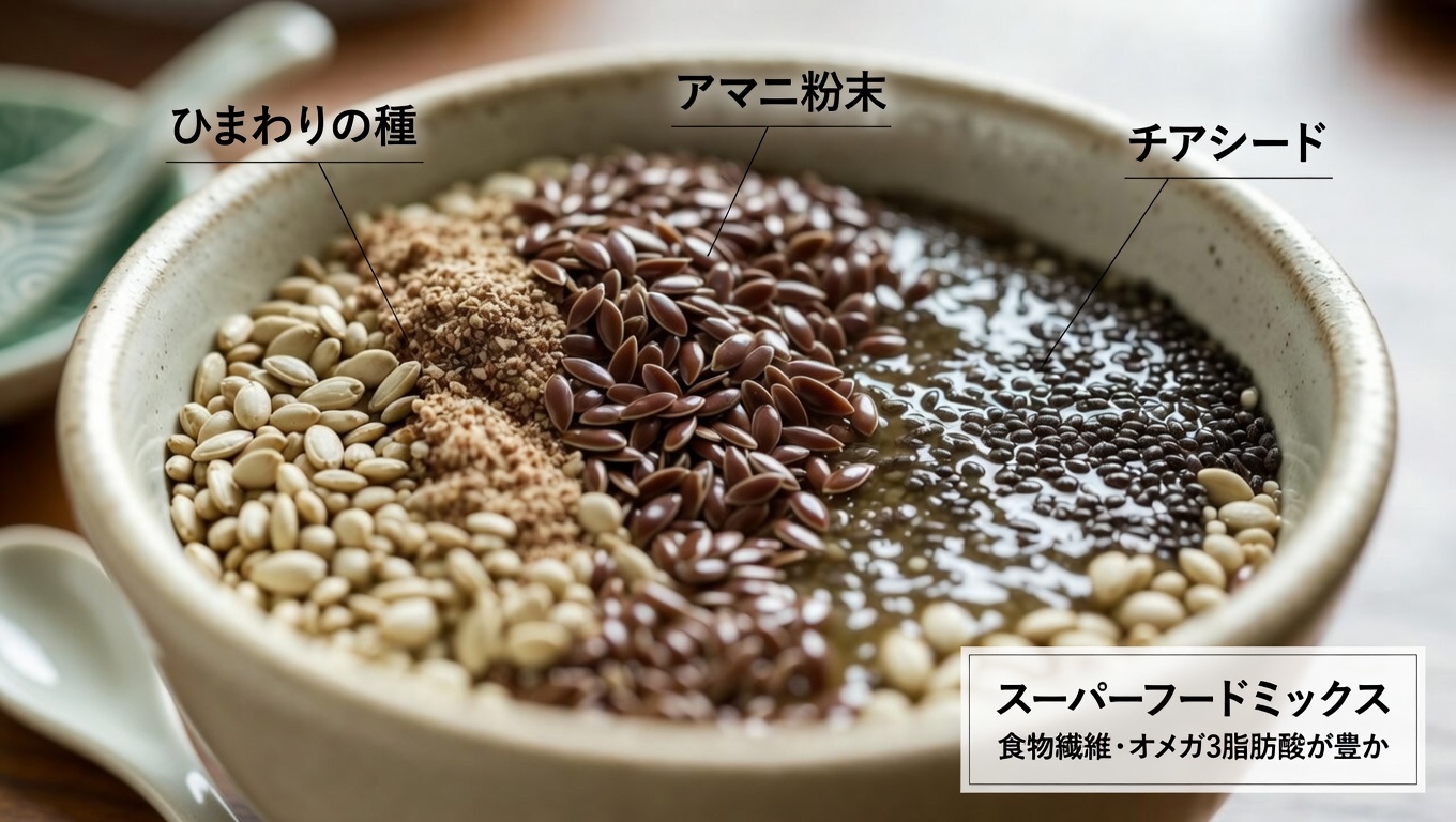 健康増進のために毎日の食事に加えたい、栄養豊富な6種類の種子