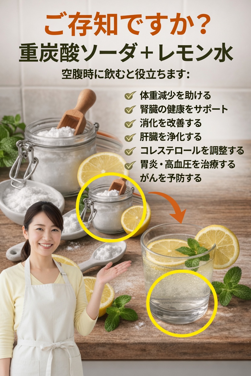 重曹とレモン水って一体何？