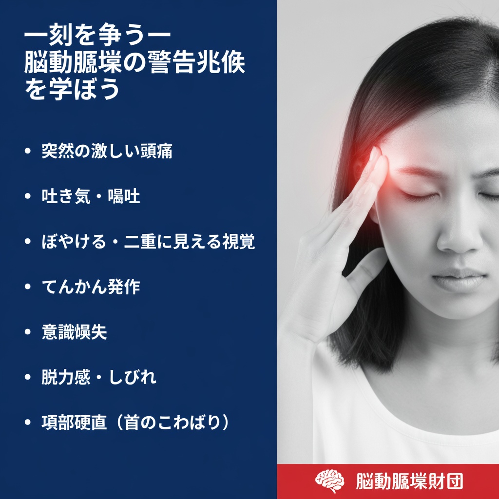 見逃してはいけない脳動脈瘤の最も重要な兆候と症状とは