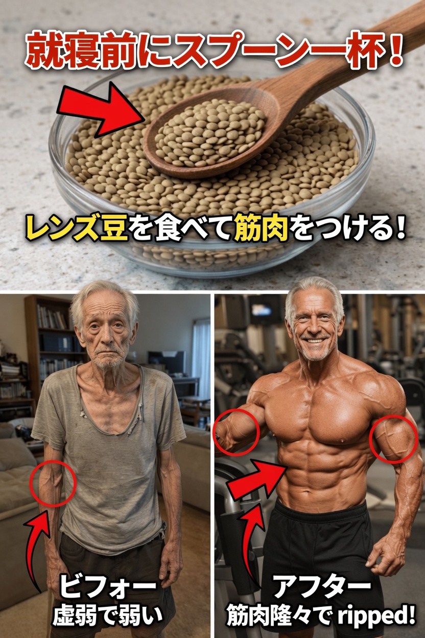 70歳以上の大人たちの間で、寝る前にレンズ豆をスプーン1杯加えることが人気の習慣である理由を発見しましょう