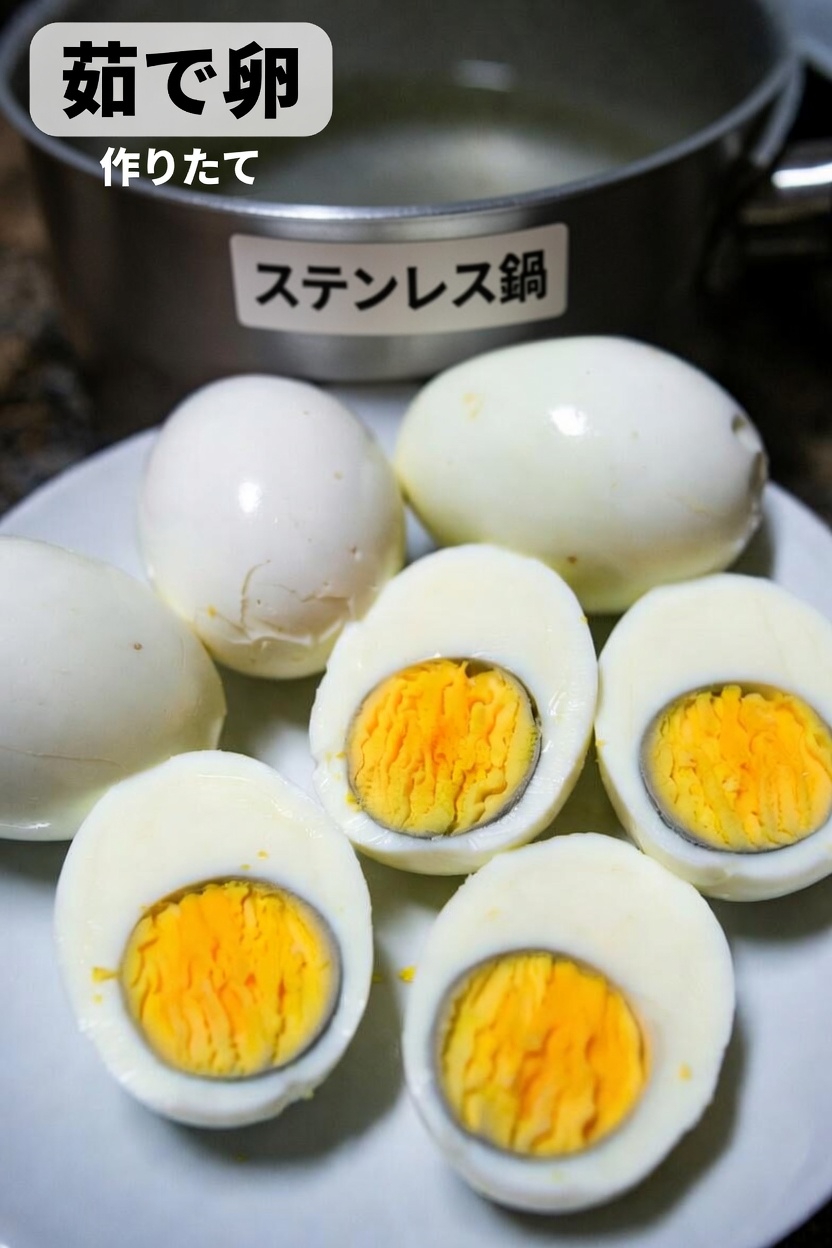 ゆで卵の黄身のまわりに緑色の輪ができるのはなぜ？本当の意味はこちら