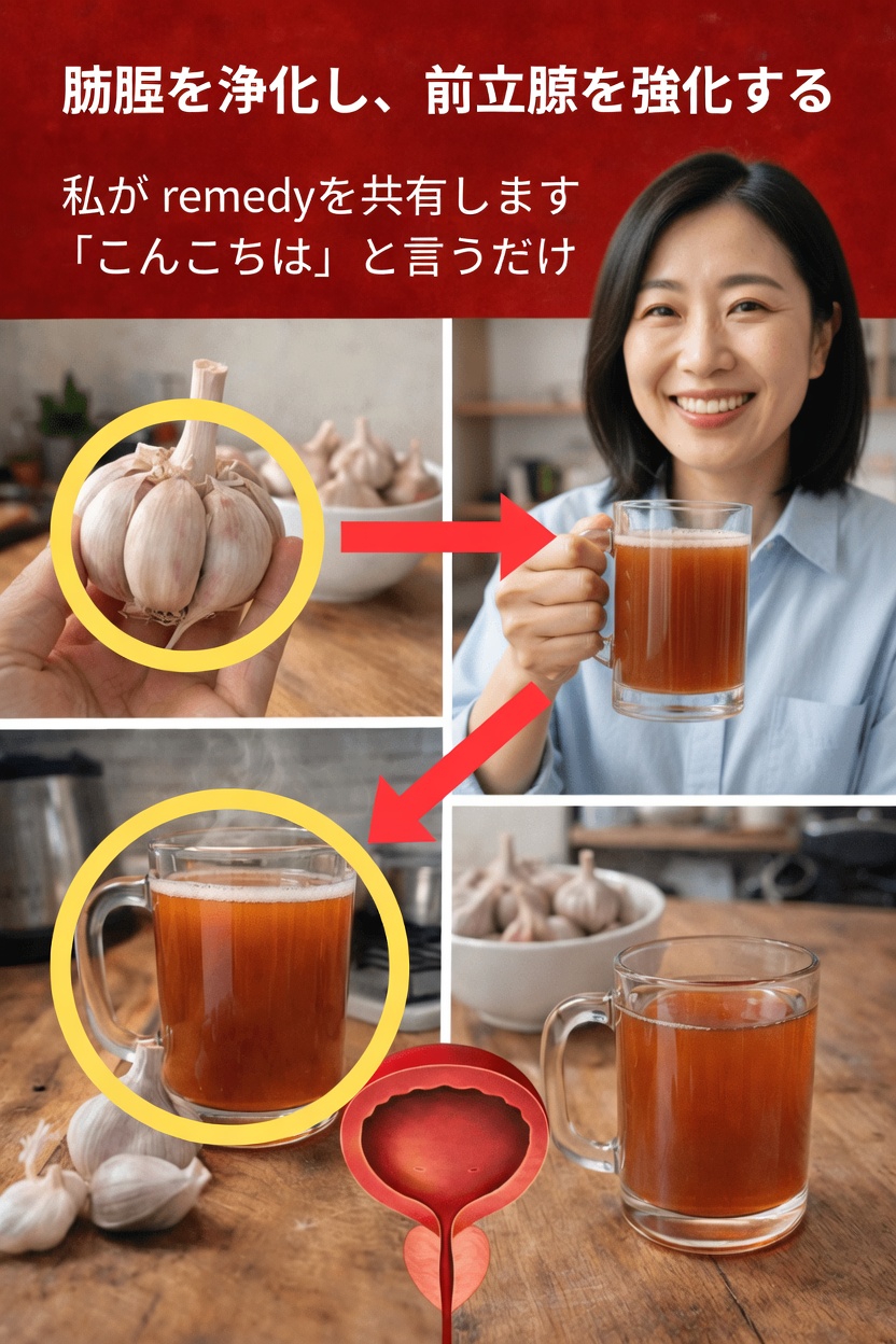 このシンプルなニンニクドリンクは、60歳以降の膀胱の快適さをサポートできるのでしょうか？