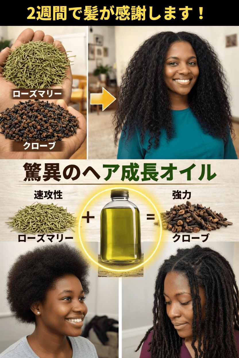ローズマリーとクローブのウォーターは、多くの大人が見落としているヘアケア習慣なのか?