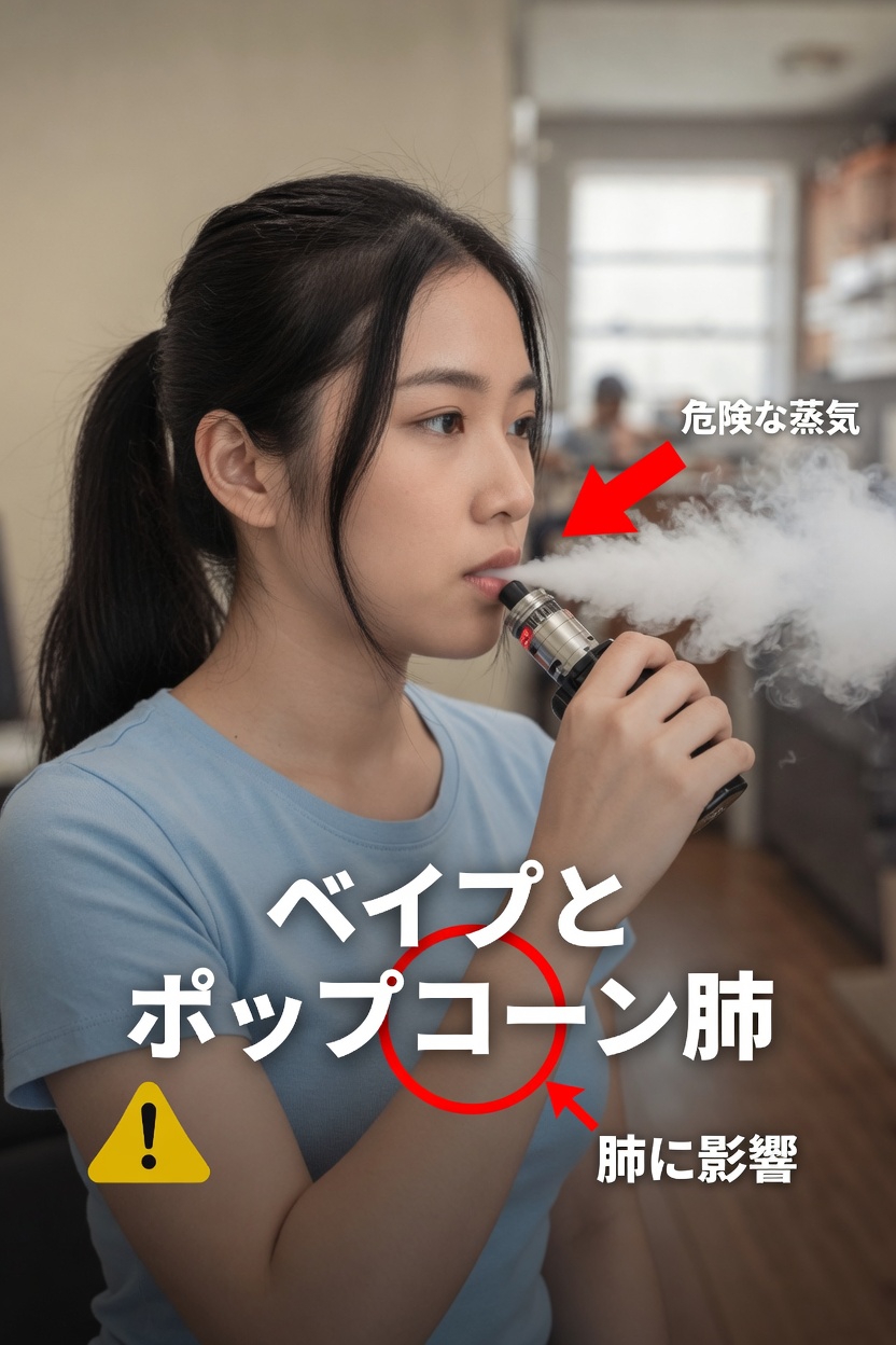 電子タバコとポップコーン肺:今なお多くの大人が見過ごしている静かなリスク