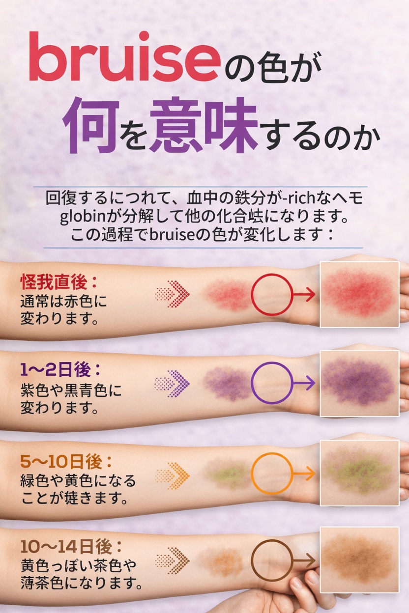 あざの色が意味するものとは？体が発しているかもしれない警告