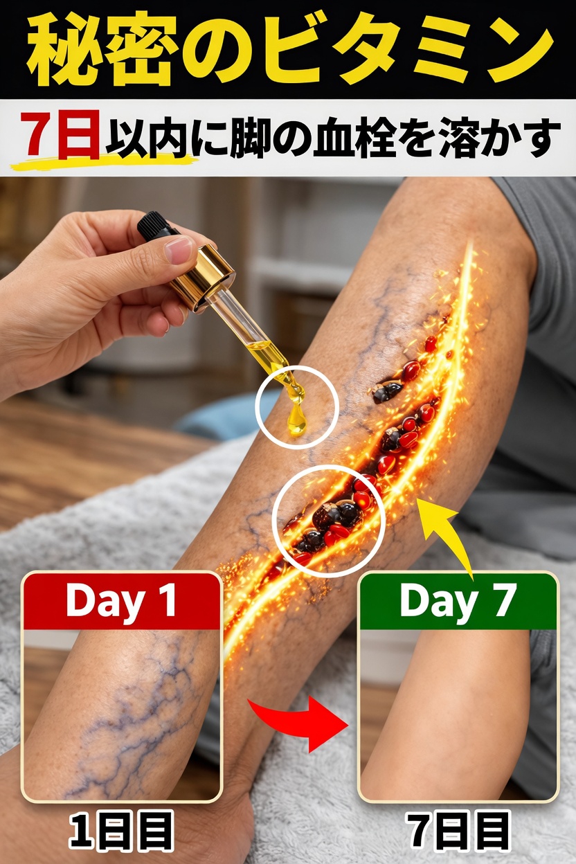 あるビタミンが加齢した脚の健康な血行をサポートできるのか