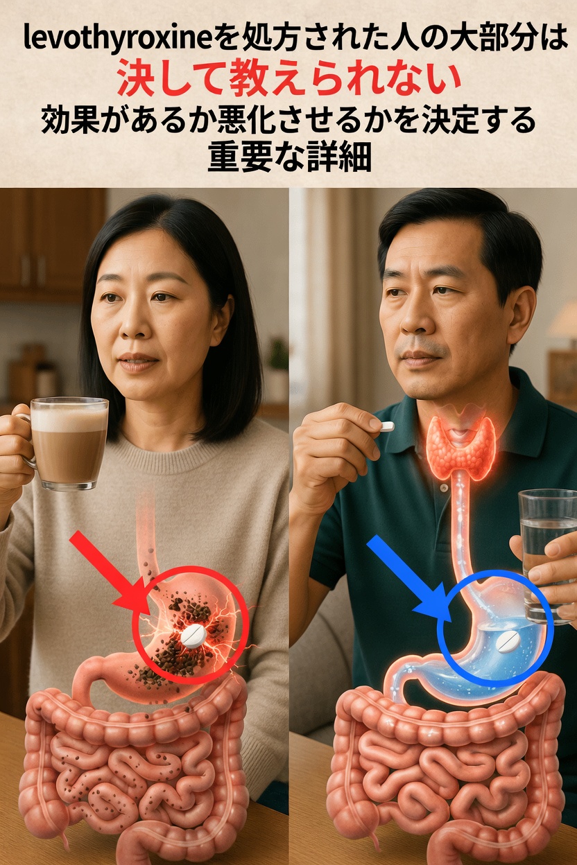 毎朝レボチロキシンを間違った方法で服用していませんか？多くの患者が見落としがちな習慣