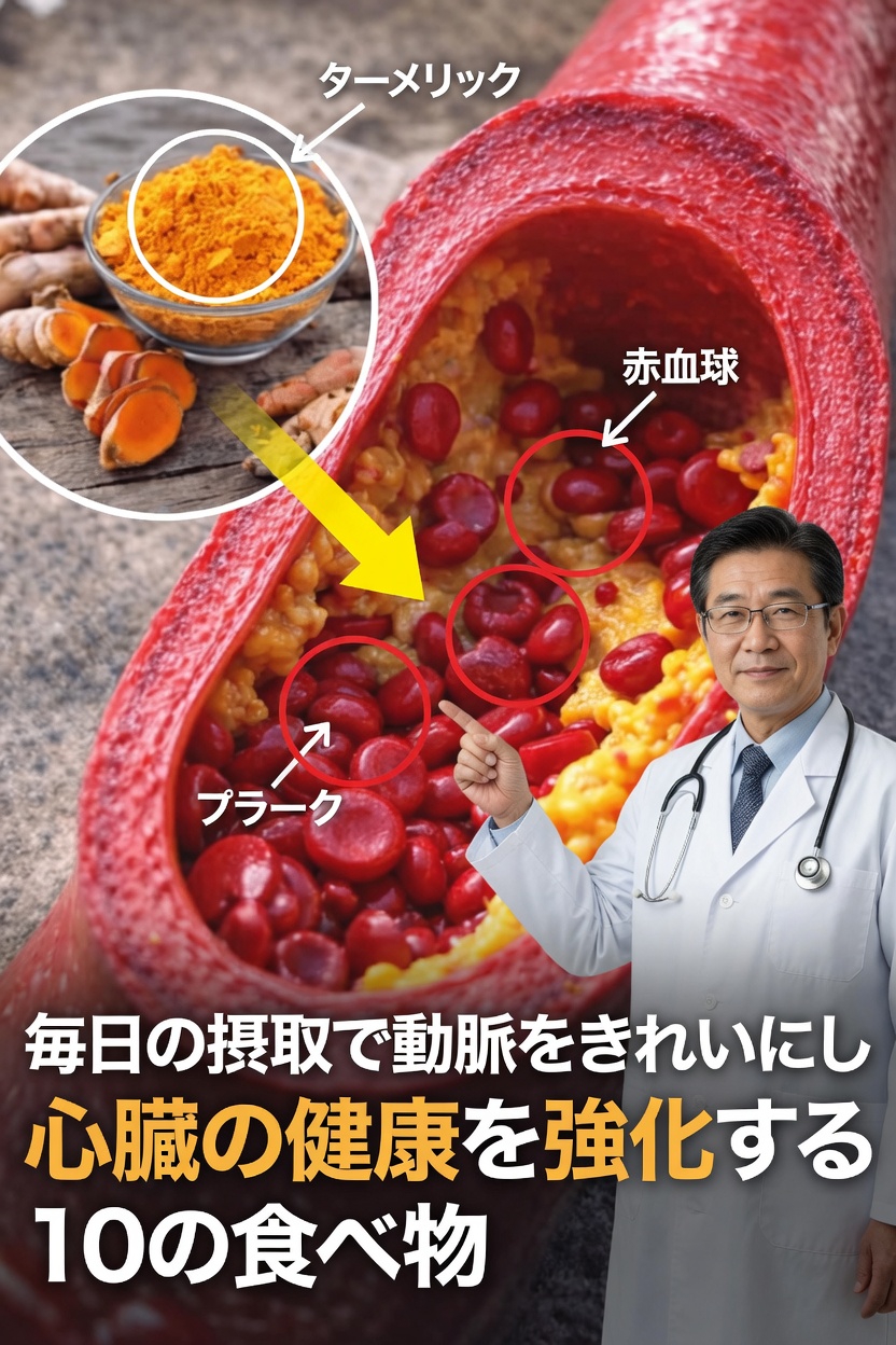 動脈をきれいに保ち、心臓の健康をサポートする食品トップ10