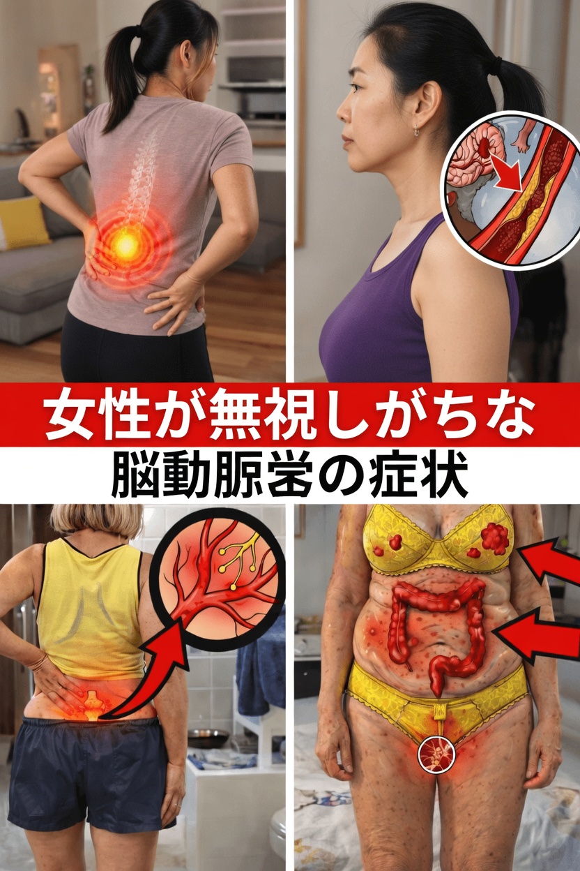 60歳以上の女性：多くの人が見落としがちな脳動脈瘤の初期サイン10選