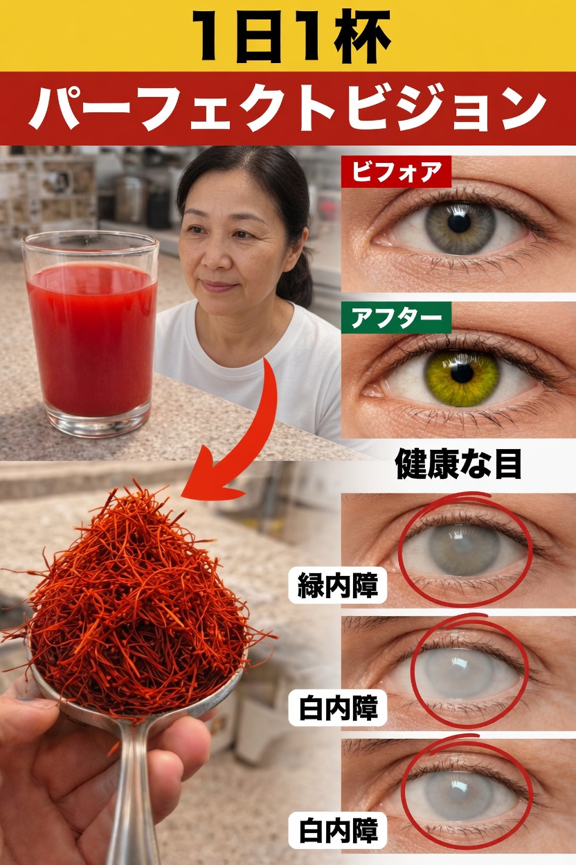 サフラン入りの飲み物を毎日1杯飲むことで、年齢を重ねても目の快適さと視覚の健康をサポートできるのか
