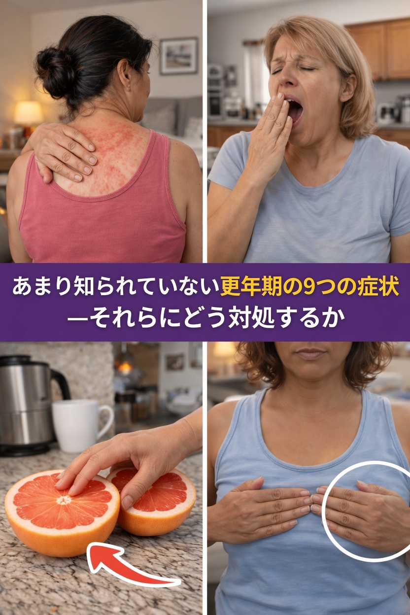 多くの女性が見過ごしがちな更年期の9つの症状と、それを和らげる毎日の役立つ習慣