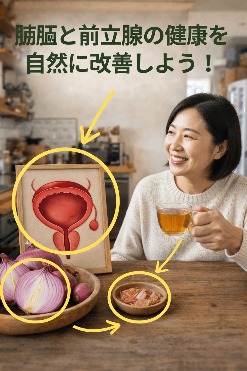 シンプルな赤玉ねぎのレシピで自宅で自然に膀胱と前立腺の健康をサポートする方法