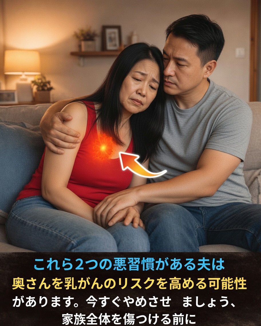 夫の毎日の習慣が、あなたの乳がんリスクをひそかに高めている？ 注意したい2つのよくある習慣と家族を守るための簡単な対策