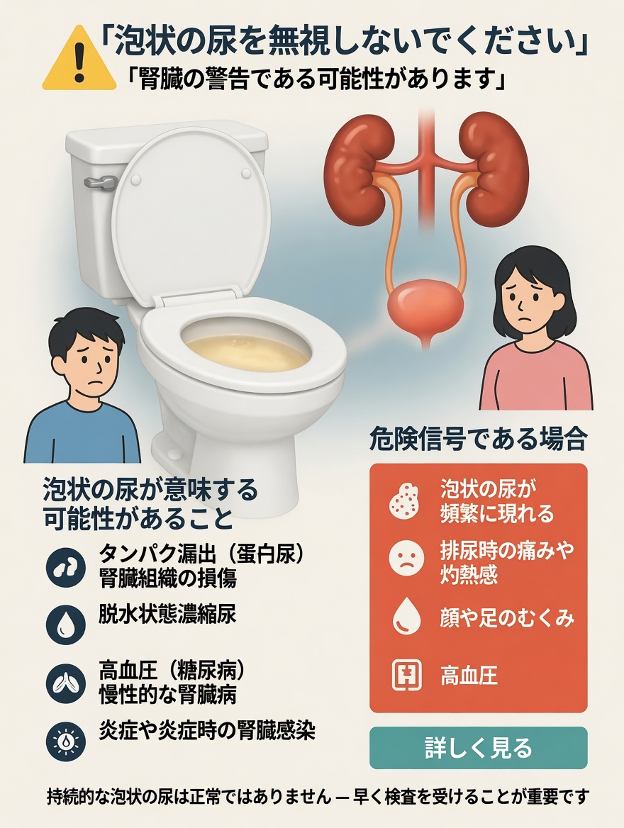 尿が泡立って見えるのはなぜ？このよくある腎臓の健康サインを理解する