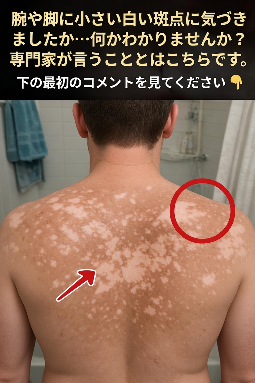 皮膚にできる小さな白い斑点とは？