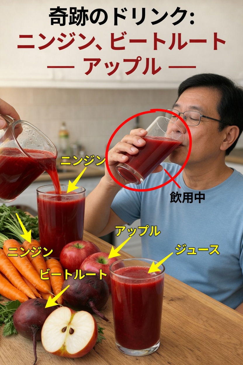 にんじん、ビーツ、りんごジュースの作り方：毎日の健康習慣にぴったりの簡単レシピ