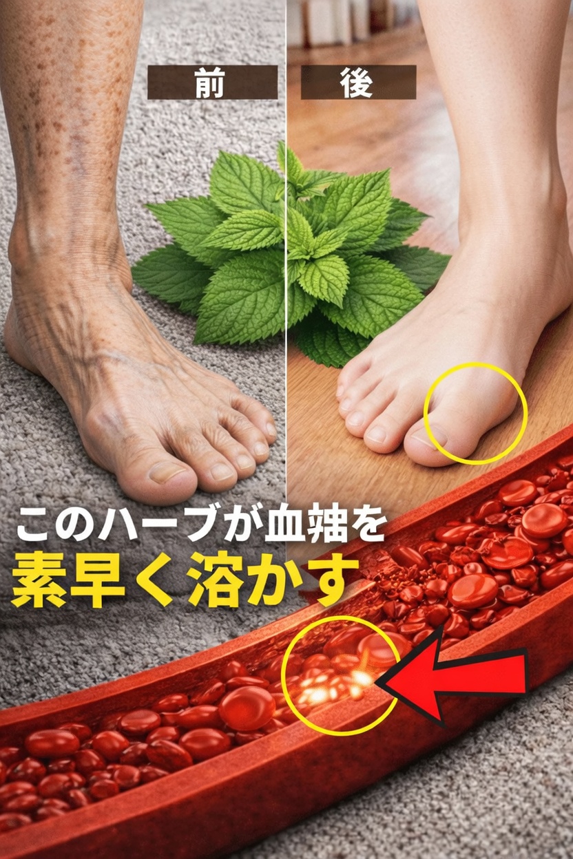 脚の健康的な血流を自然にサポートする簡単なハーブと習慣を見つけましょう