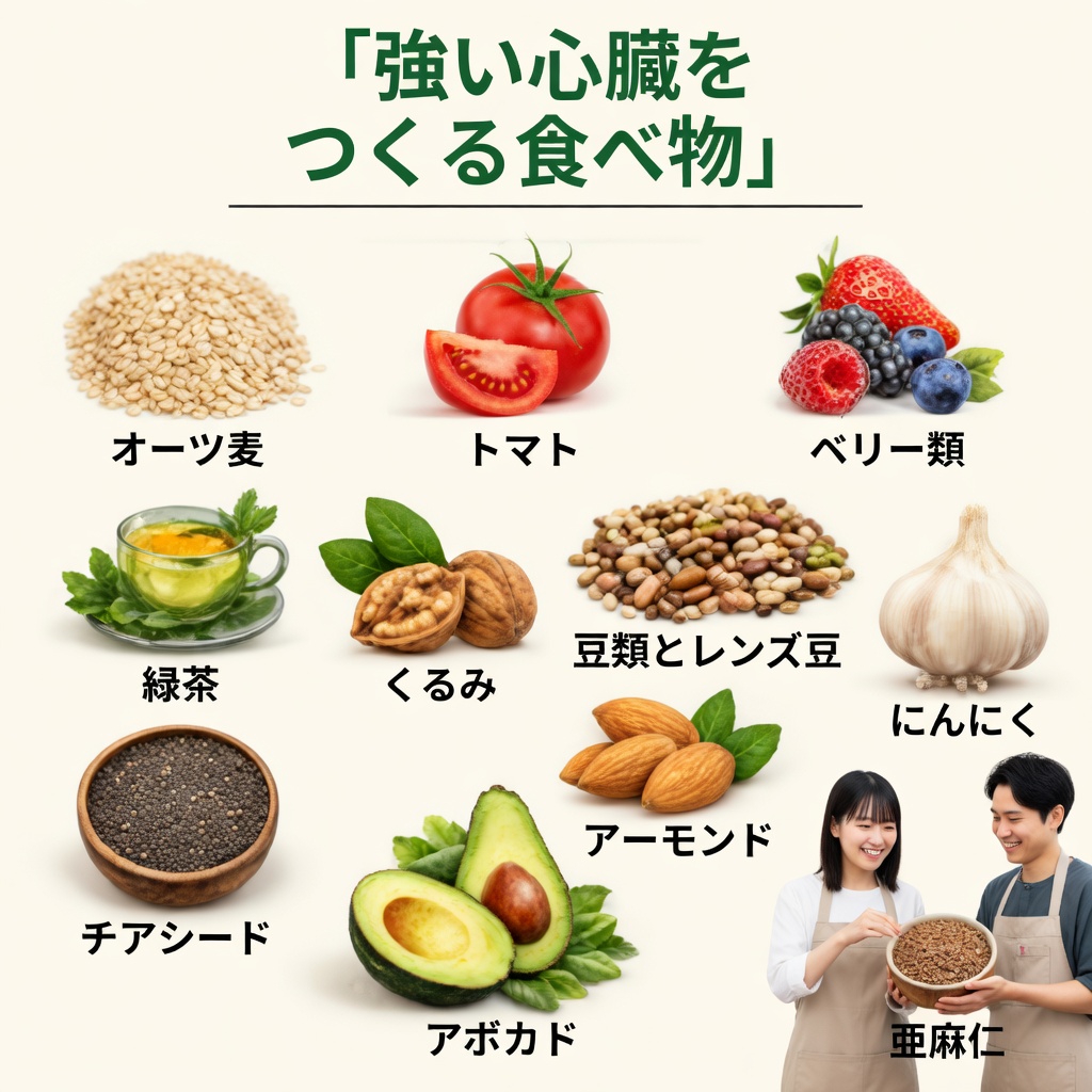 心臓にやさしい血流と動脈の健康を自然にサポートするパワフルな食品を発見