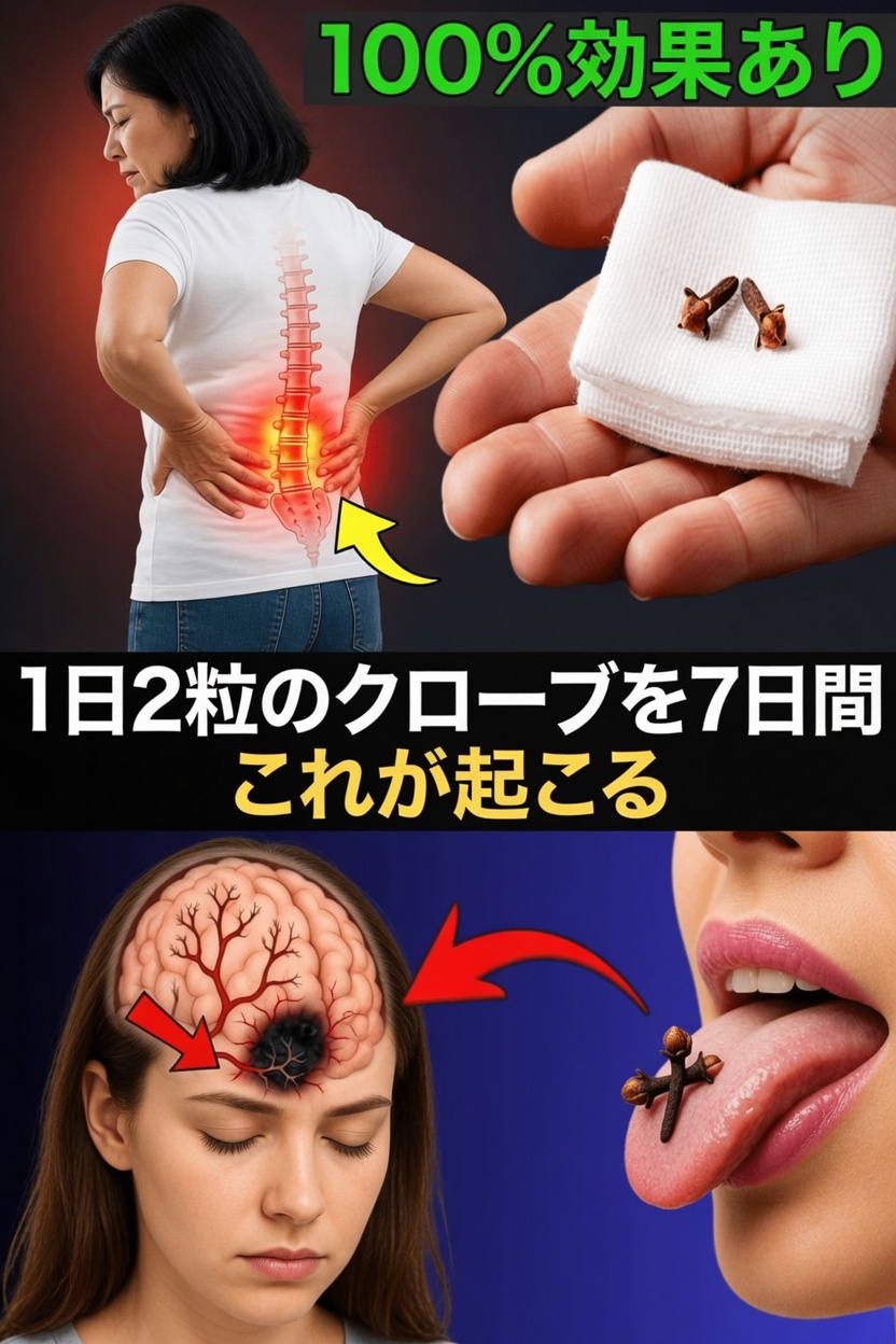 60歳を過ぎてからのクローブ：1日2粒を7日間食べると何が起こる？