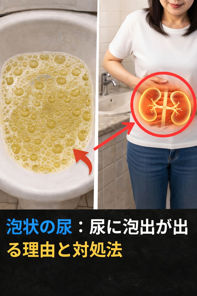 泡立つ尿:尿に泡が現れる理由とその対処法