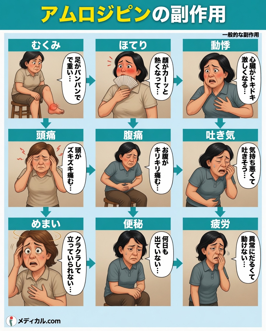 知っておくべきアムロジピンのよくある12の副作用（そしてその対処法）