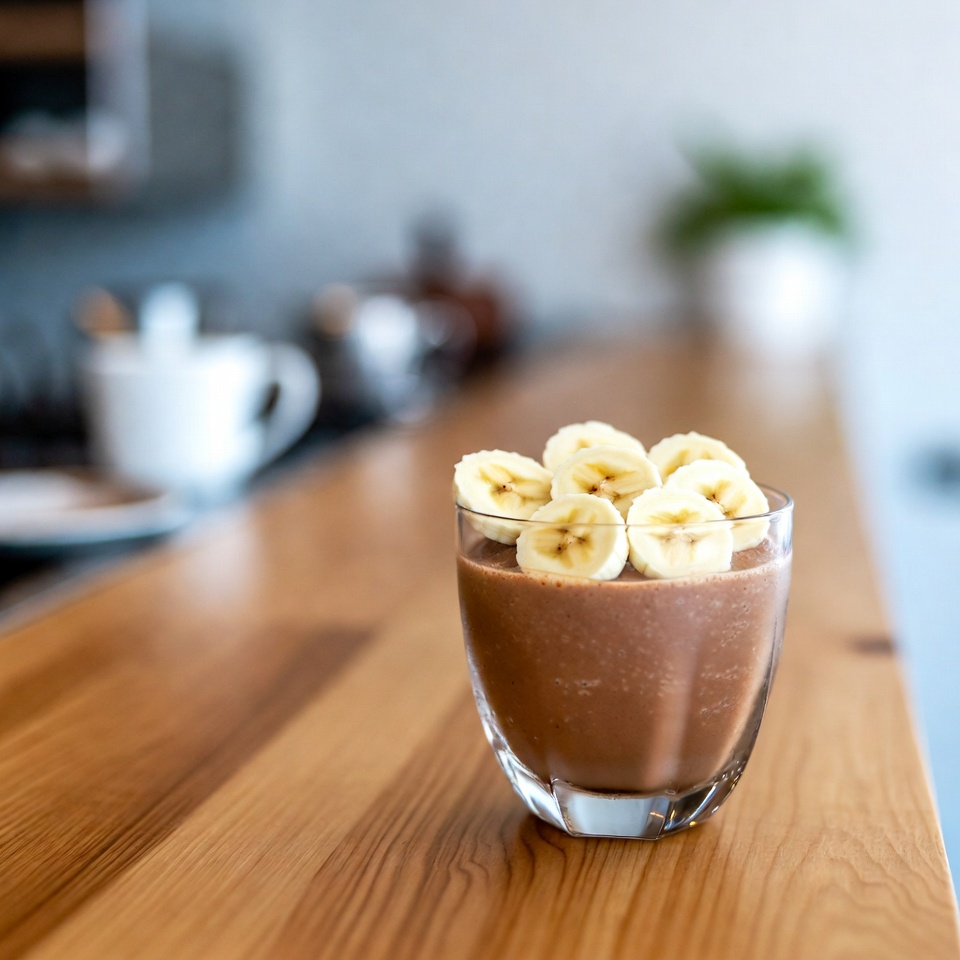 バナナコーヒースムージー：毎日飲みたくなる、朝の秘密の爆発！
