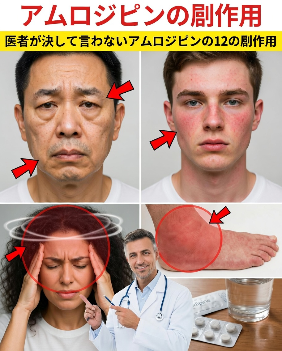 アムロジピンの副作用を解読：あなたの体が伝えようとしていること