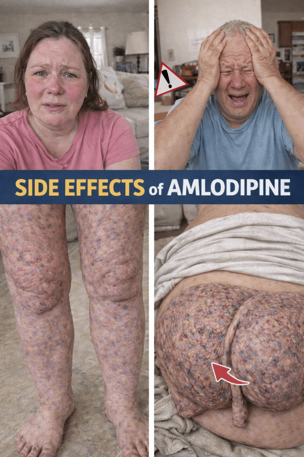 知っておくべきアムロジピンの12の一般的な副作用