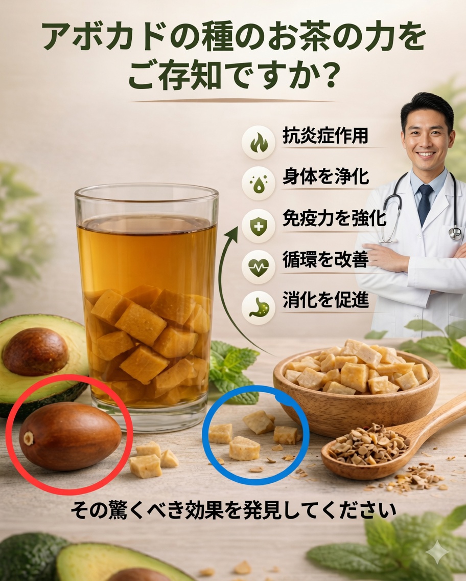アボカドの種：体を浄化し、健康を強化する強力な自然療法