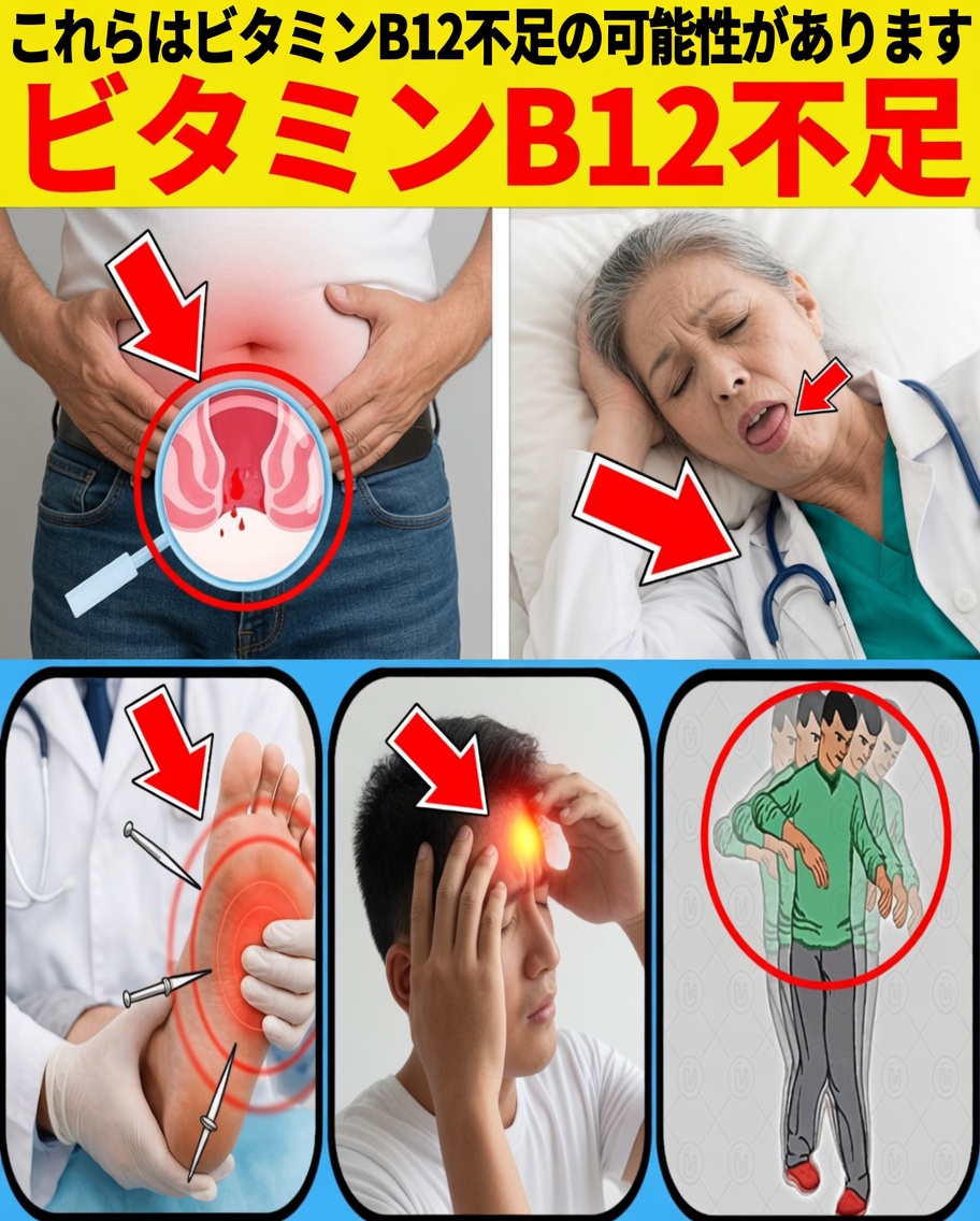 ビタミンB12が不足しているかもしれないことを示す8つの奇妙なサイン