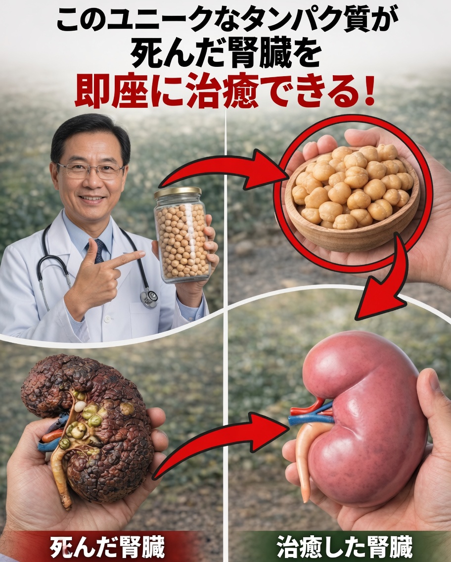 たんぱく質の秘密：腎臓を支えるもの…そして静かに疲弊させるものとは
