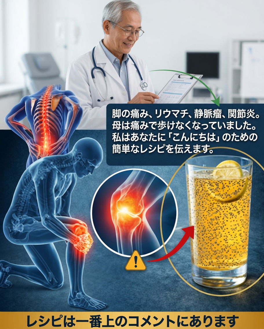 🌱 チアシードウォーター：血行を改善し、脚の痛みを和らげる自然の秘訣