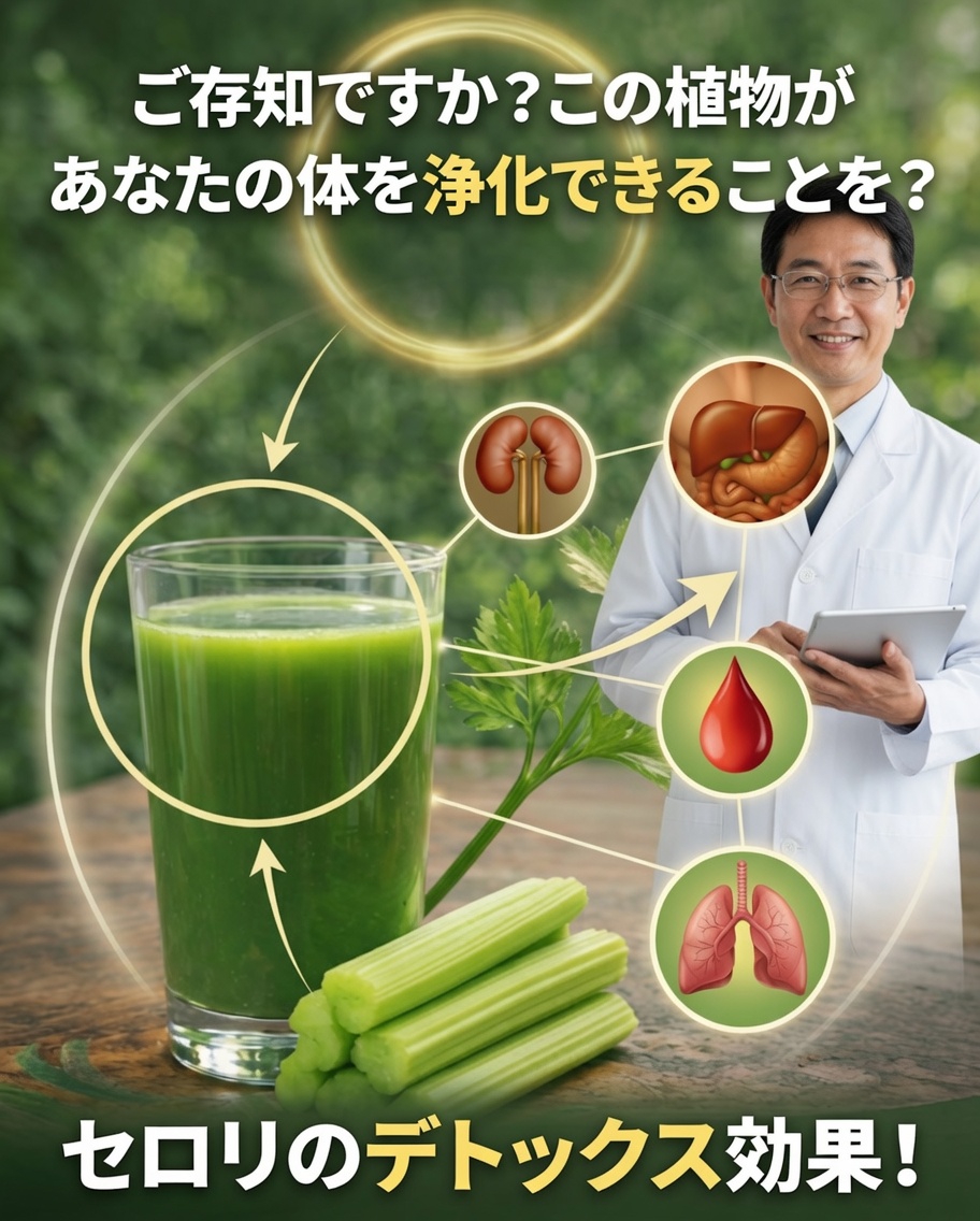 🌿 セロリを食べて自然に健康を改善する15の驚くべき理由
